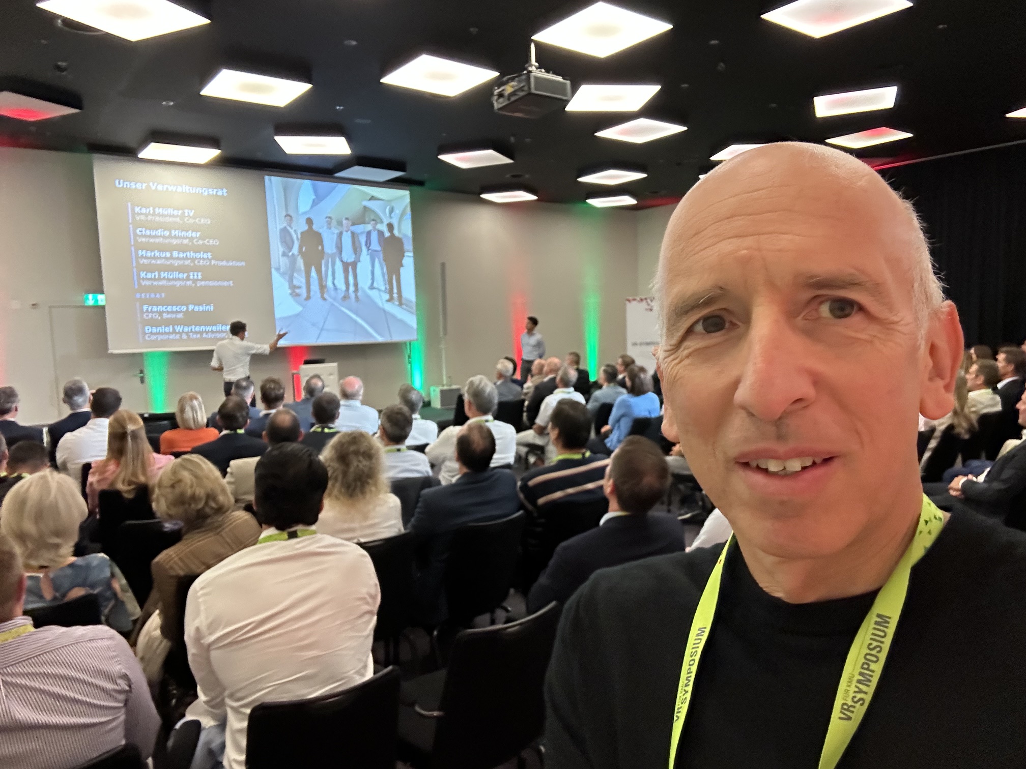 Hartmut Hübner at the kybun Joya session of the VR-Symposium 2026 in Zurich